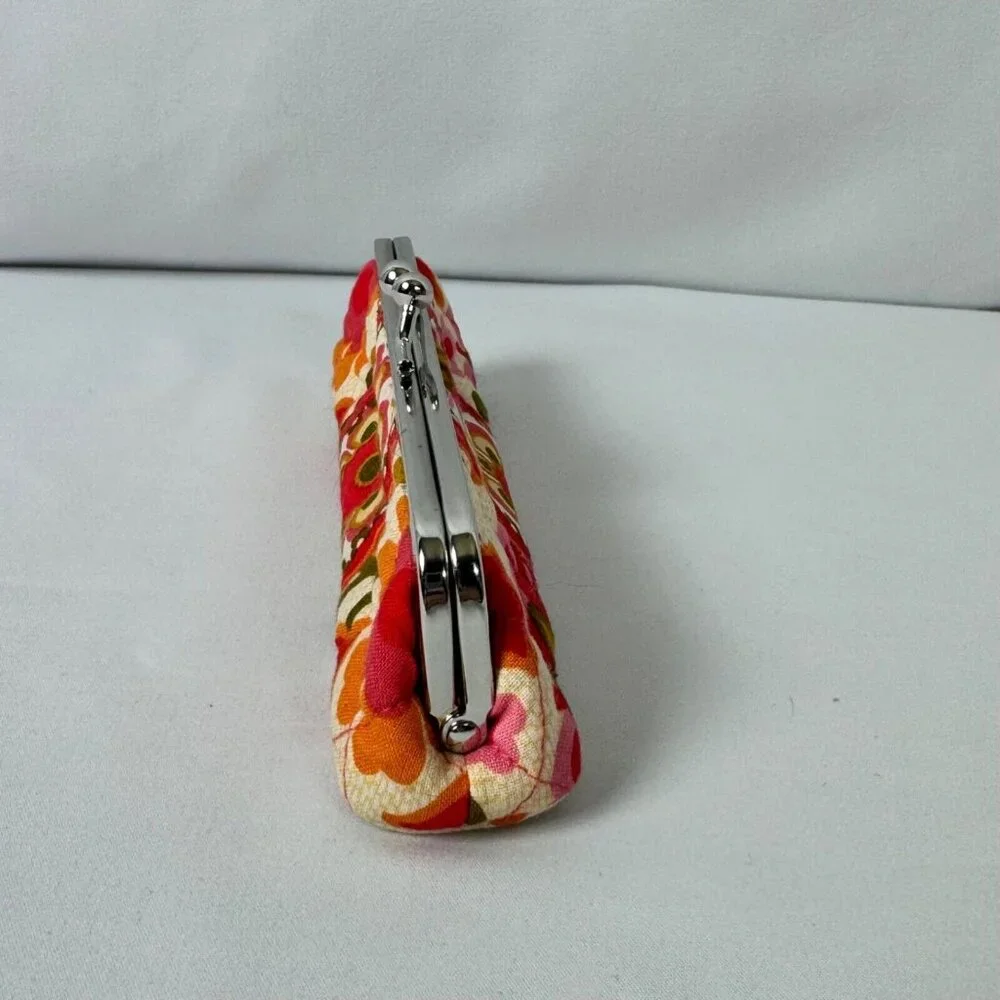 Vera Bradley Folkloric Slim Glasses Case Kisslock Boho Floral Retired Pattern - Picture 2 of 10